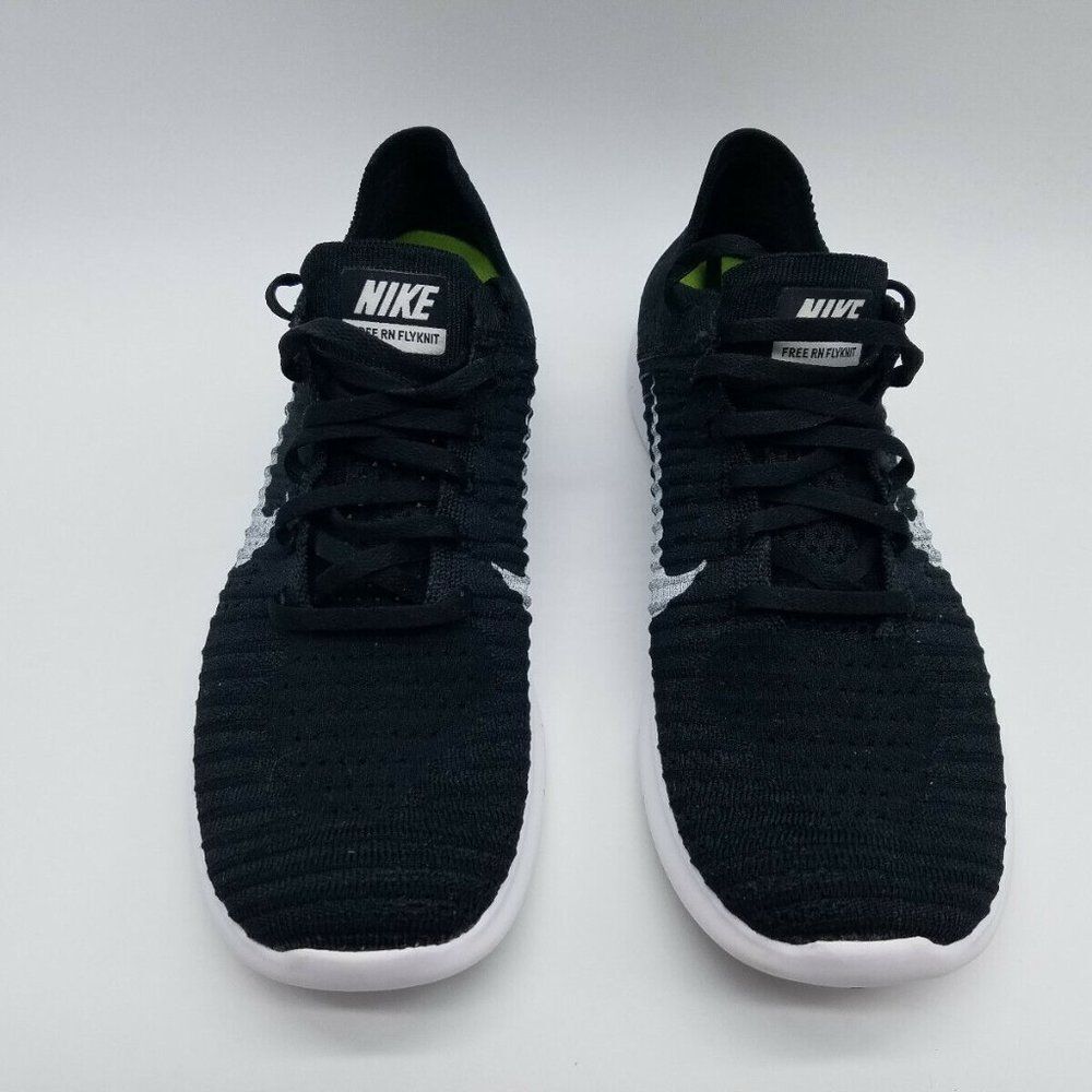 Mint Condition NIKE Flyknit Free RN Black White Mens 13 US 47.5 EUR 12 UK - Picture 3 of 5